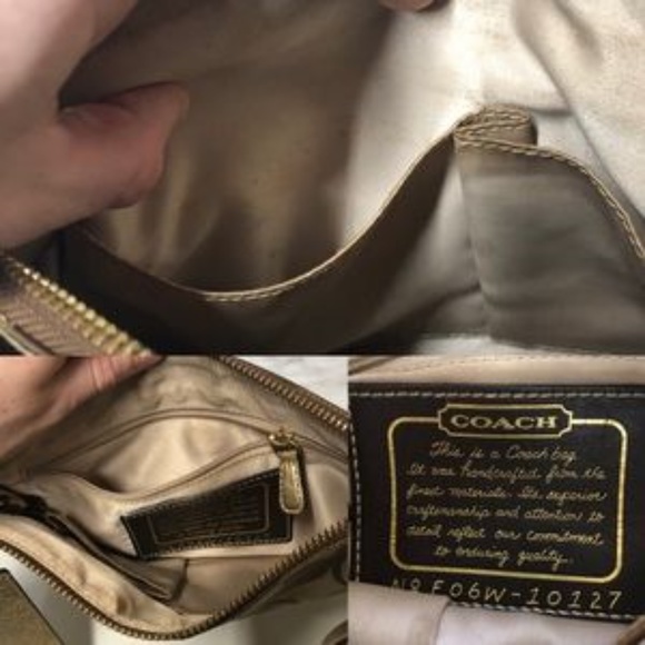 Coach Signature Zip File Crossbody Purse Handbag - Picture 6 of 8